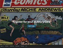 Tablet Screenshot of comicbooklibrary.org